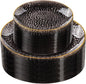Rubtlamp 60Pcs Black Plastic Plates, Hammered Plastic plates Include 30 Dessert by Rubtlamp