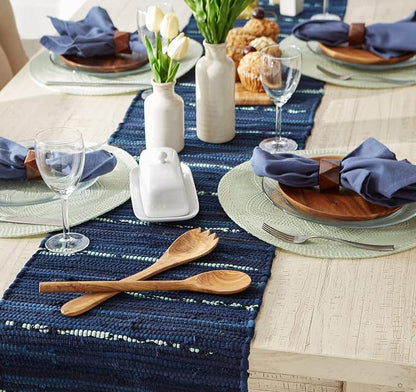 DII Handmade Chindi Tabletop, Reversible and Machine Washable, Table Runner - Image 5