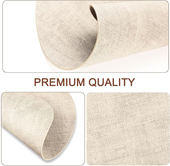 Round Faux Leather Placemats and Coasters, Reversible Heat Resistant Non-Slip - Image 6
