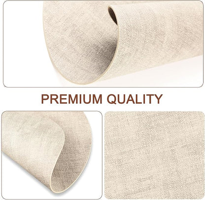 Round Faux Leather Placemats and Coasters, Reversible Heat Resistant Non-Slip - Image 6