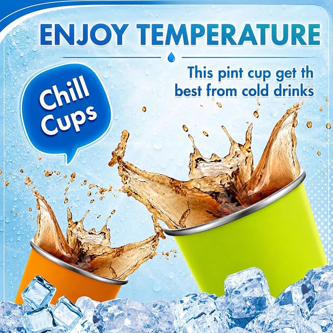 Mimorou 4 Pack Stainless Steel Pint Cups Metal Cups Unbreakable Drinking Water - Image 3