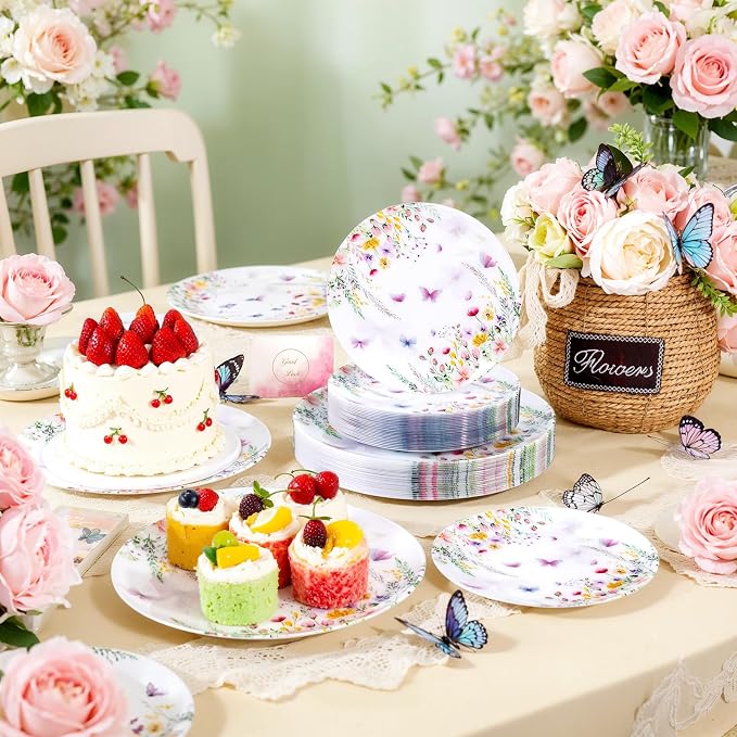 60PCS Wildflower Plates Disposable - Image 7