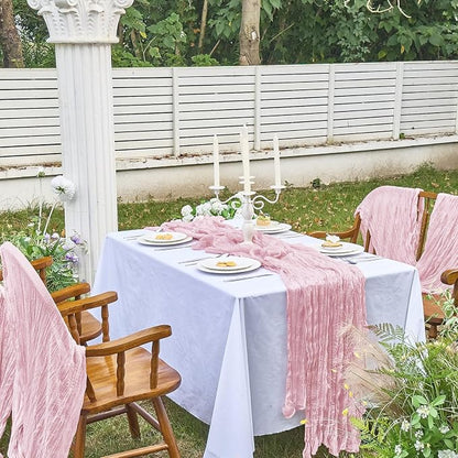 IVAPUPU Pink Table Runner 120 Inches - Image 6