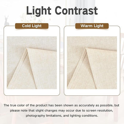 Faux Linen Table Runner Water Resistant 13 x 72 in, Neutral | Farmhouse Rustic - Image 4
