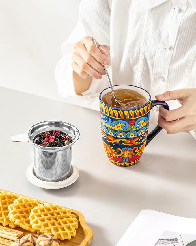 vancasso 18 Oz Tea Infuser Mug - Image 7