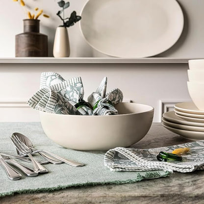 Over&Back 18x90 Woven Frayed Chambray Cotton Table Runner - Image 6