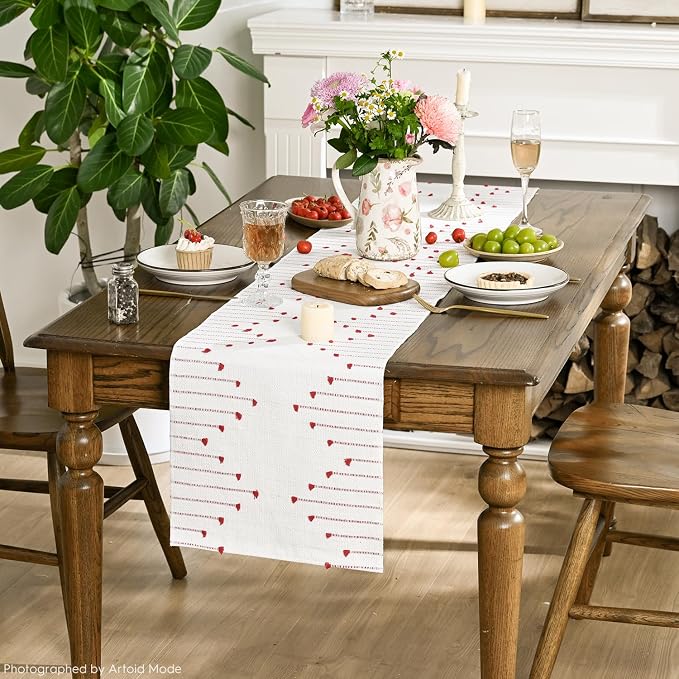 Artoid Mode Red Boho Table Runner - Image 4