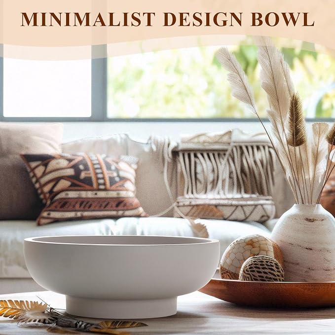 Decorative Resin Bowl, Large Fruit Bowl, coffee tables, and entryways. Use - Image 3