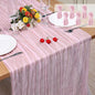 6 Pack Cheesecloth Table Runner 10Ft Christmas Gauze Boho Table Runners by Home
