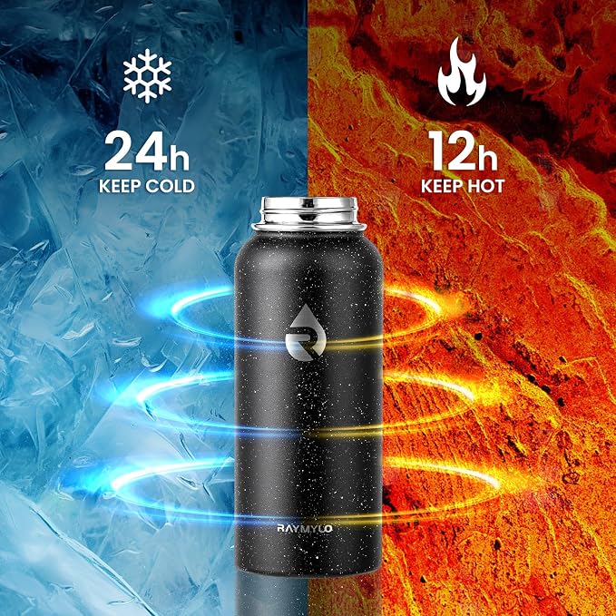 RAYMYLO Insulated Water Bottle 32 oz, Triple Wall Vacuum Stainless Steel | - Image 3