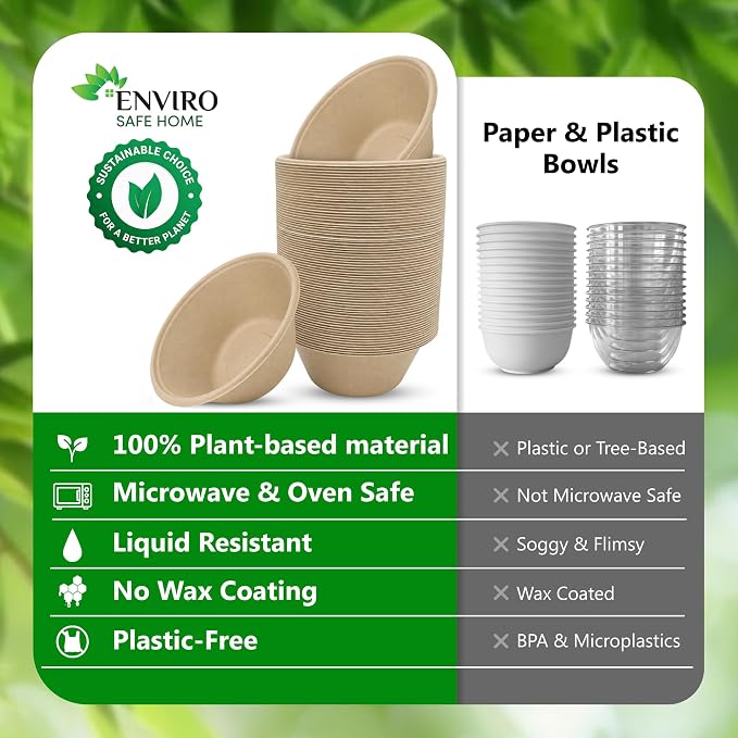 25 oz Bamboo Disposable Bowls - Image 7