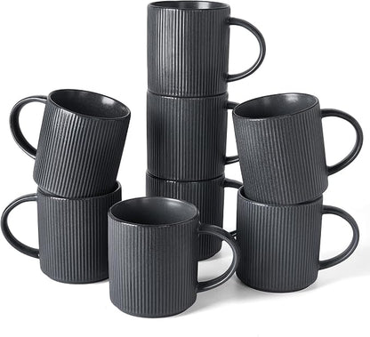 famiware Coffee Mug Set for 8, Star 16 oz Catering Mugs Cup Set by Famiware