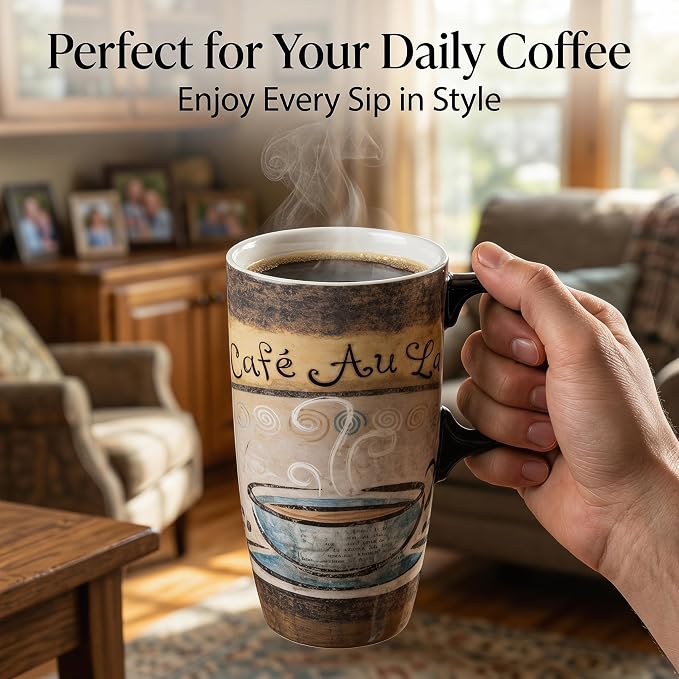 Topadorn 17oz Ceramic Travel Mug - Image 2