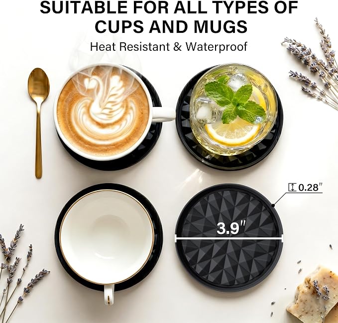 Silicone Drink Coasters Set of 8, Coaster - Image 4