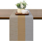 Table Runner 53 Inches Long, Vinyl Woven Farmhouse Table Runners | Washable by Chitomars