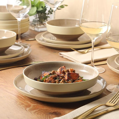 Gibson Elite Octavia Place 16 Piece Stoneware Dinnerware Set, Service - Image 6