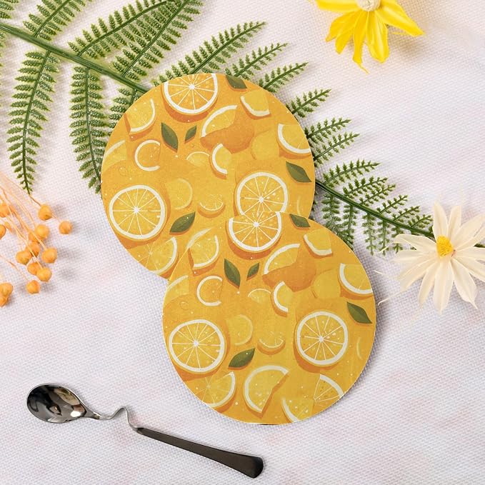 Slice Citrus 4 Piecing Set Coasters - Image 3