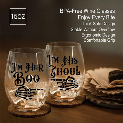 Perfectinsoy Skull Wine Glass 2 Piece - Image 3
