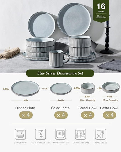 Famiware Star Stoneware Dinnerware Sets - Image 3
