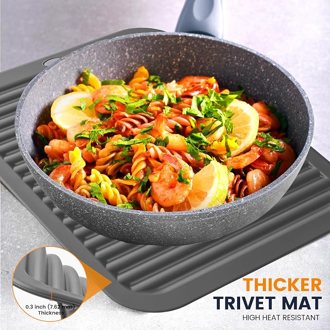 Silicone Trivet Mats 2 Heat Resistant Pot Holders Multipurpose Non-Slip Hot Pads - Image 4
