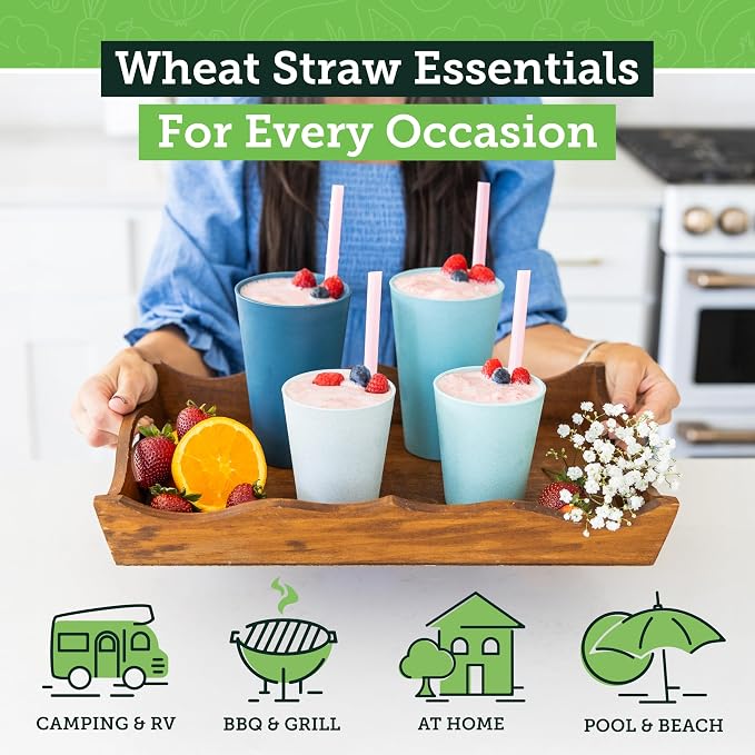 Grow Forward Premium Wheat Straw Cups - Image 2