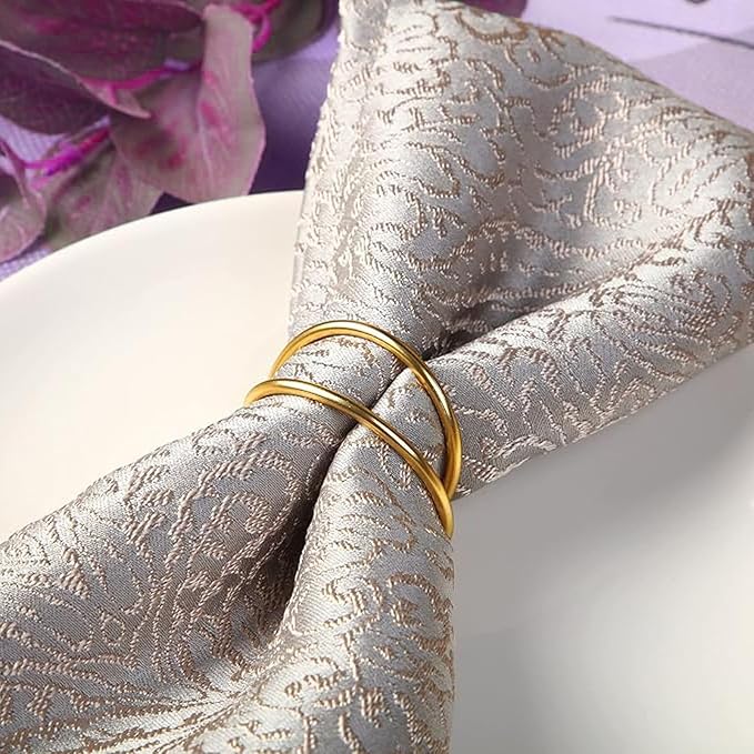 Gold Napkin Rings - Image 3
