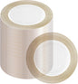 PARTY BARGAINS 13-Inch Charger Plates - 96 Pack, Clear Gold Textured Rim, Heavy-Duty Disposable Chargers for Elegant Dining - Ideal for Weddings and Formal Events