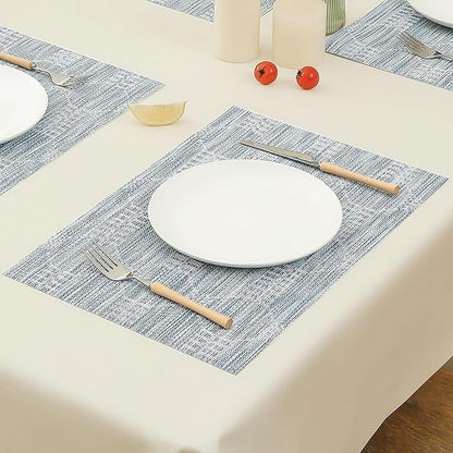 Leetaltree Alice Blue Placemats Set of 6 - Image 8