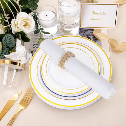 Meplait Napkin Rings Set of 6, Boho Napkins Holders Ring - Image 2