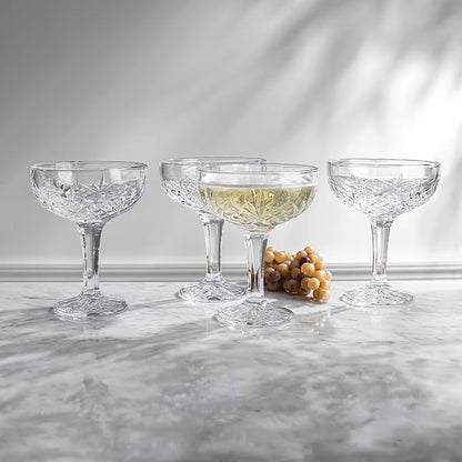 Godinger Champagne Glasses, Champagne Glass Set, Coupes Barware Glasses - 6oz. - Image 4