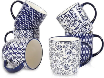 Selamica 10 oz Coffee Mugs Set of 6 by Selamica