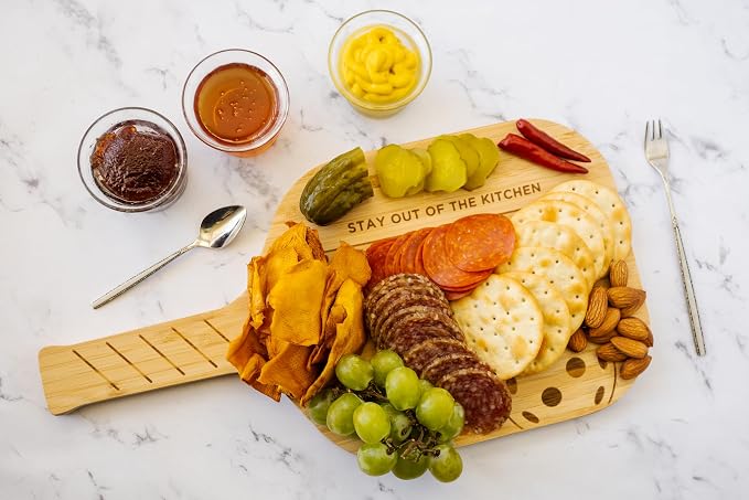 Fox Run Pickleball Paddle Charcuterie Boards, 14.5" x 7.5" - Image 5