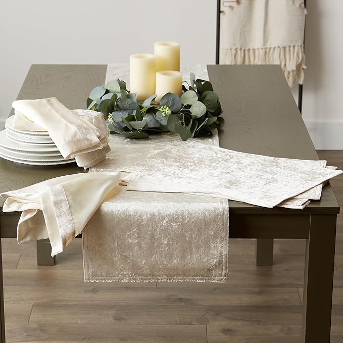 DII Velvet Collection Tabletop, Table Runner - Image 6