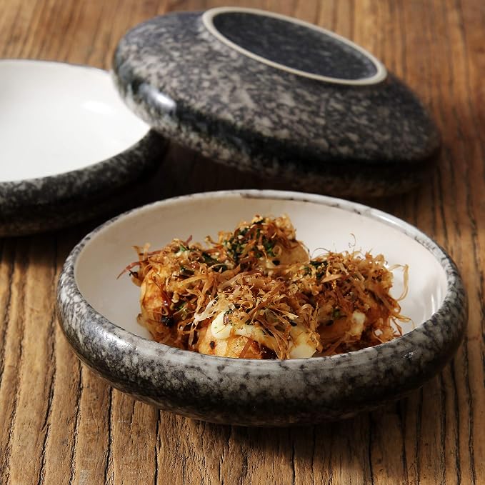 Uaral Serving Dishes, Salad Plate, Japanese Stoneware Appetizer Plate, 5.5 Inch - Image 2