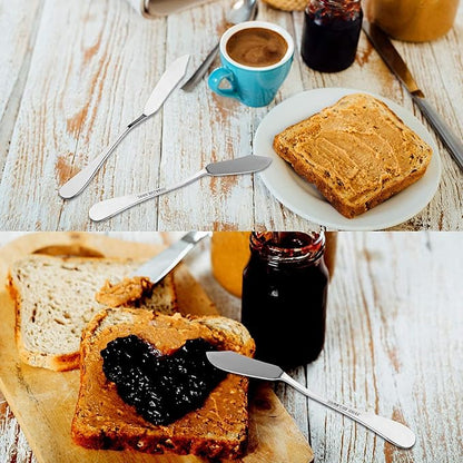 8pcs Stainless Steel Butter Knife, Cheese/Butter Spreaders, Breakfast Spreads - Image 5