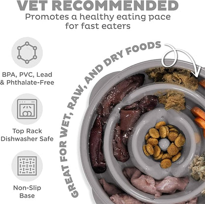 Outward Hound Fun Feeder Slo Bowl – Medium 2‑Cup Capacity, Slow Feeding - Image 3