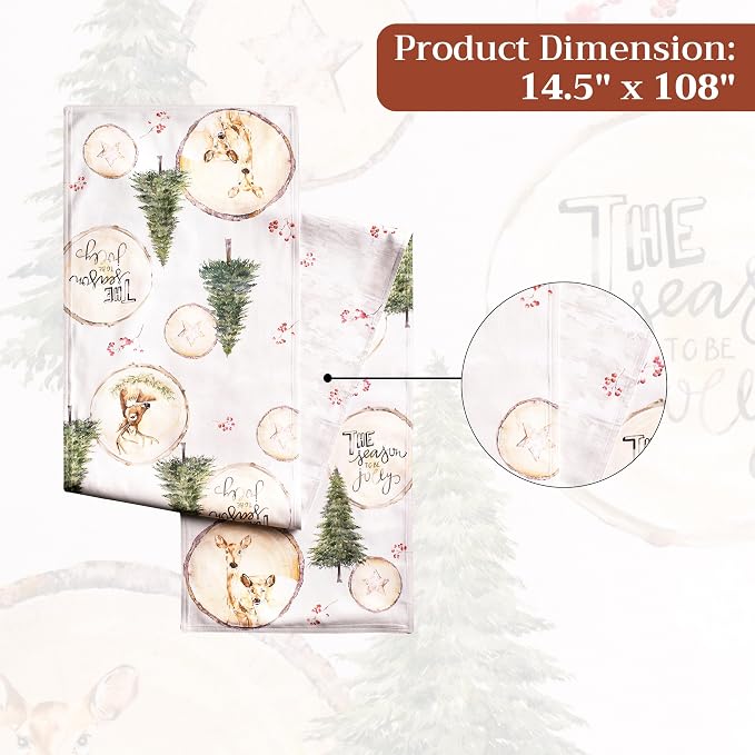 Maison d' Hermine Table Runner 100% Cotton 14.50" x 108" | Table Runners 108 - Image 7