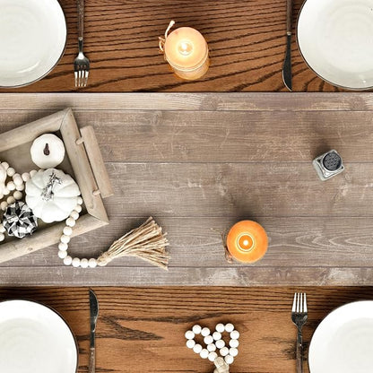 Artoid Mode 210 GSM Fall Table Runner 13x72 Inch Home Party Decor | Wood Hello - Image 7