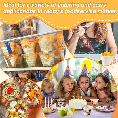 Qinsihwn 100 Pcs 8 OZ Disposable Plastic Cups - Image 7