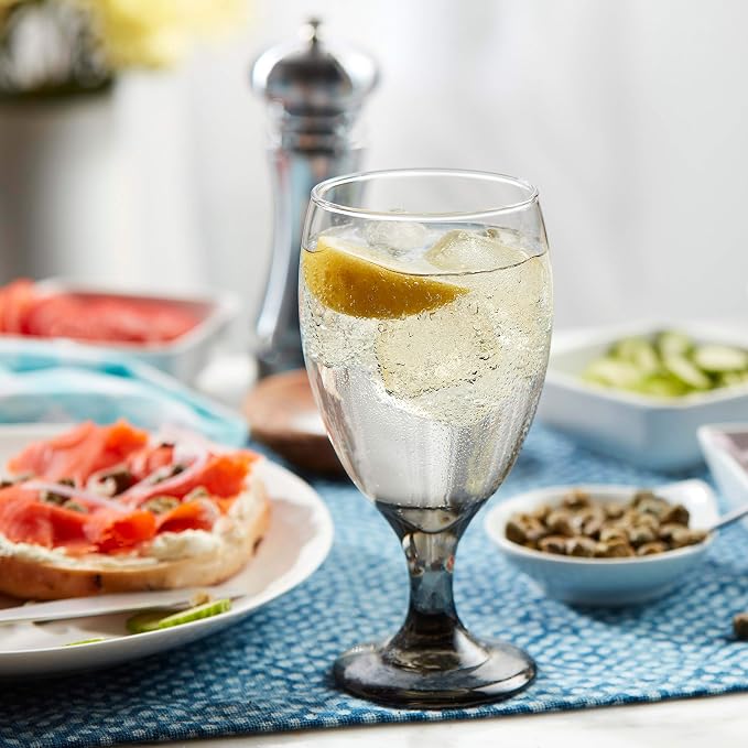 Libbey Classic Smoke Goblet Beverage Glasses, Smoothies & More - Image 7