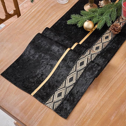 Table Runner, Velvet Sequin Luxury Runner - Image 4
