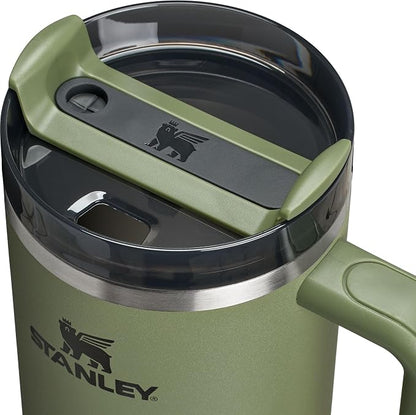 STANLEY Quencher H2.0 Flow State Tumbler, 40 oz, Dried Pine | Handle and Straw - Image 2