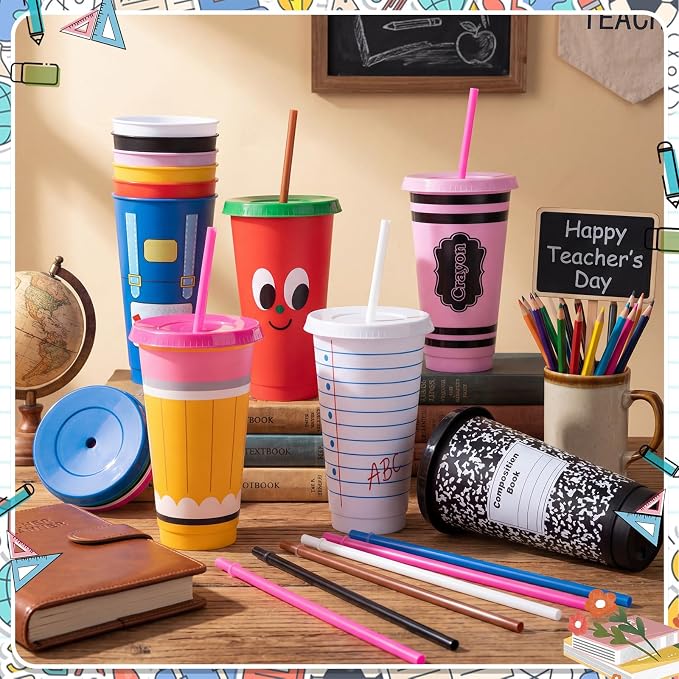 LemonRoad 24 Pcs Back to School Teacher Cups - Image 3