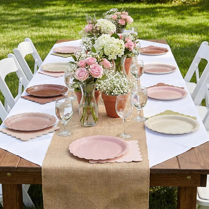 200pcs Boho Party Supplies Plates and Napkins Tableware Set Serve 25 Guests - Image 4