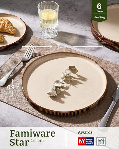 famiware Star 10/8 inches Dinner Plates Set - Image 3