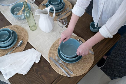 Elanze Designs Bistro Glossy Ceramic 7 inch Dinnerware Bowls Set of 4 - Image 6