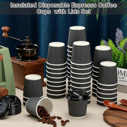 Uiifan 100 Set 4oz Disposable Espresso Cups - Image 4