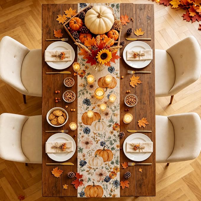 Fall Table Runner 13 x 72 in - Image 5