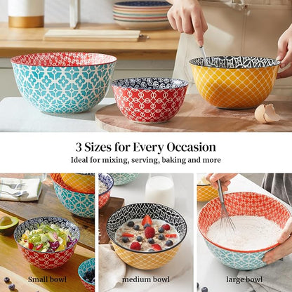 DOWAN Mixing Bowls, Ceramic Mixing Bowls - Image 4