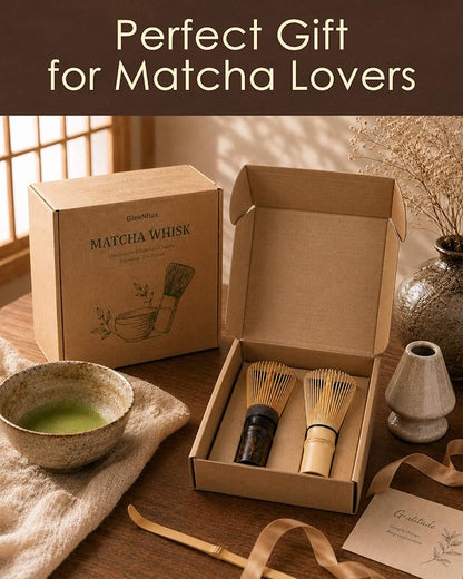 Matcha Whisk Set of 2, 100-Prong Bamboo Chasen, Dual Whisks - Image 9